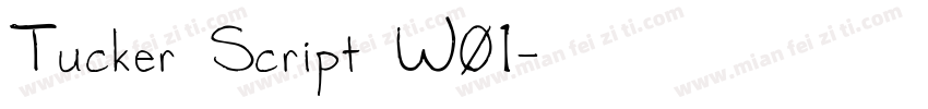 Tucker Script W01字体转换